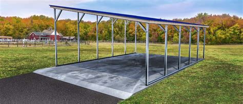 metal carports fabricated in denver|single slope carport near me.